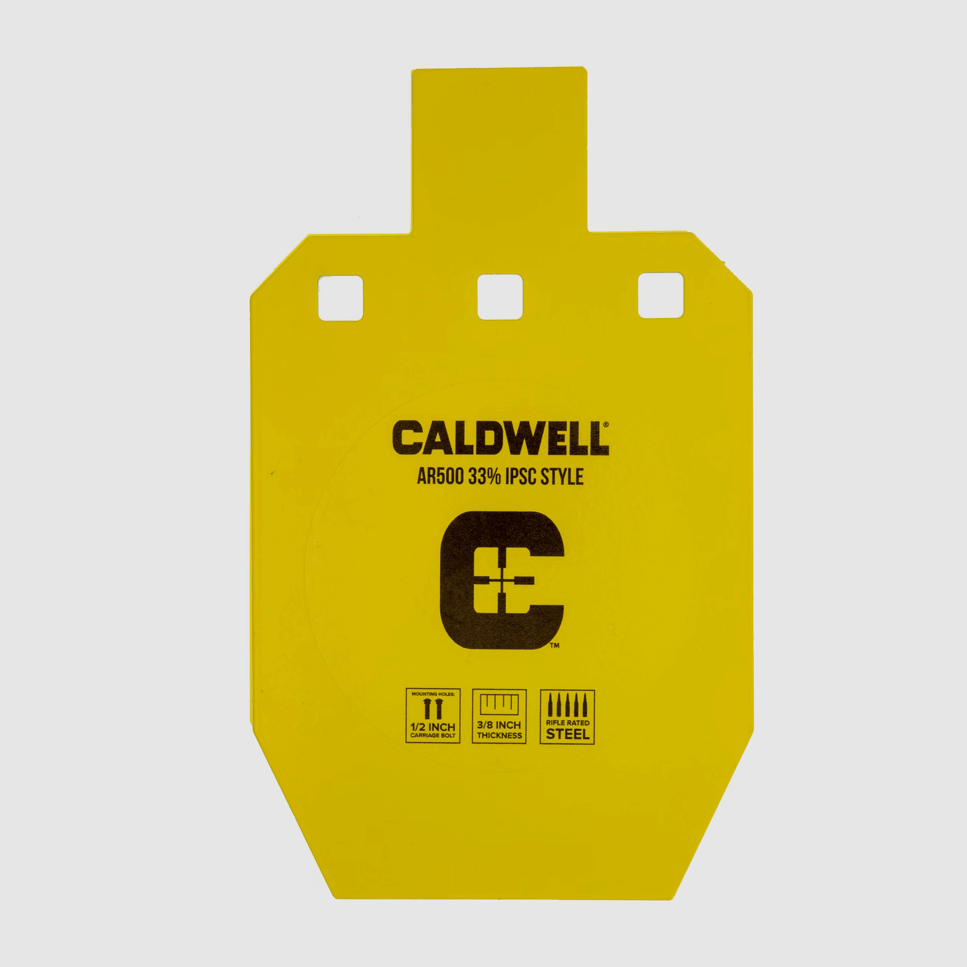 Objetivos de acero IPSC Caldwell AR500 - 33%
