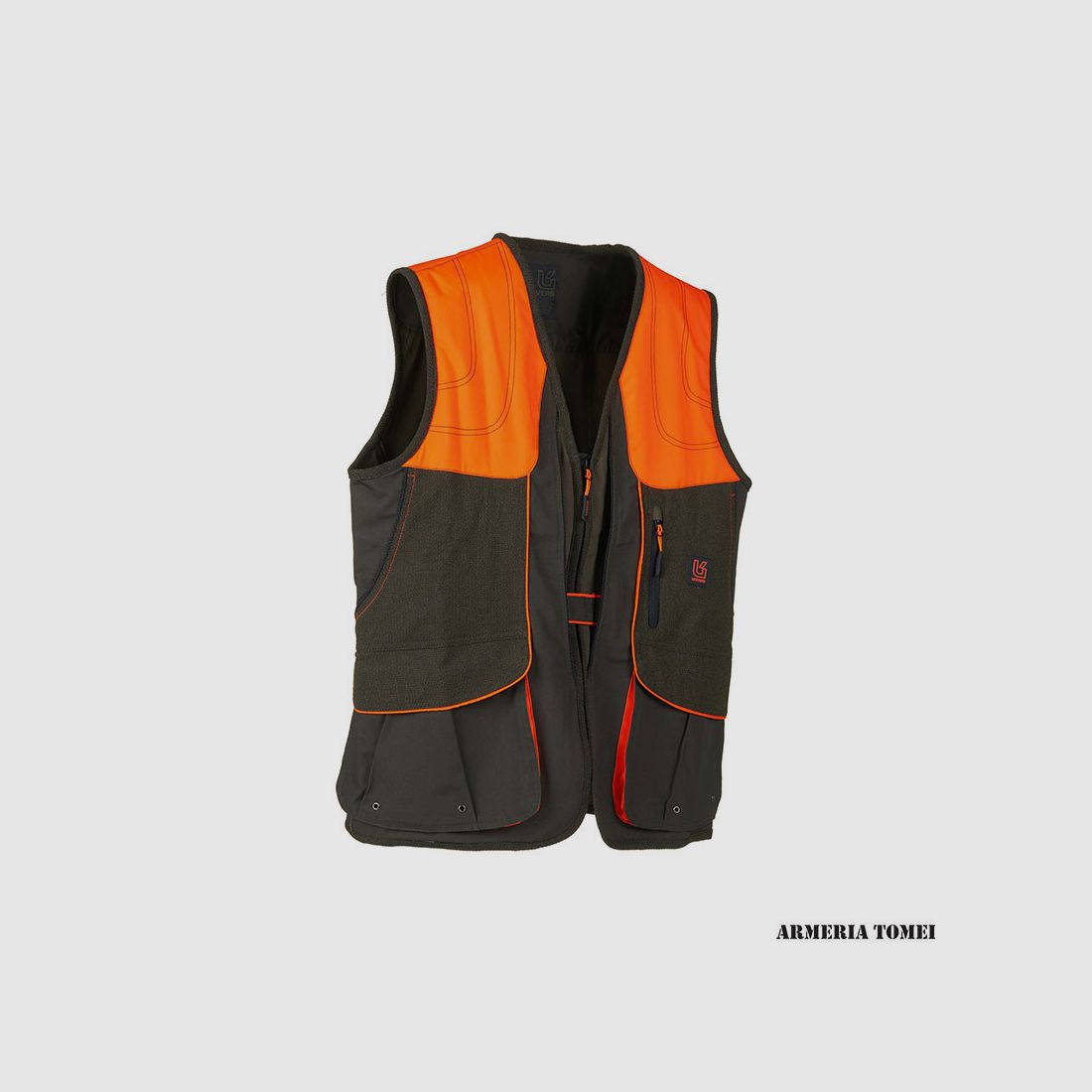 VEST – MEN – UNIVERS – ROCCASTRADA GREEN/ORANGE, image 4 of 4