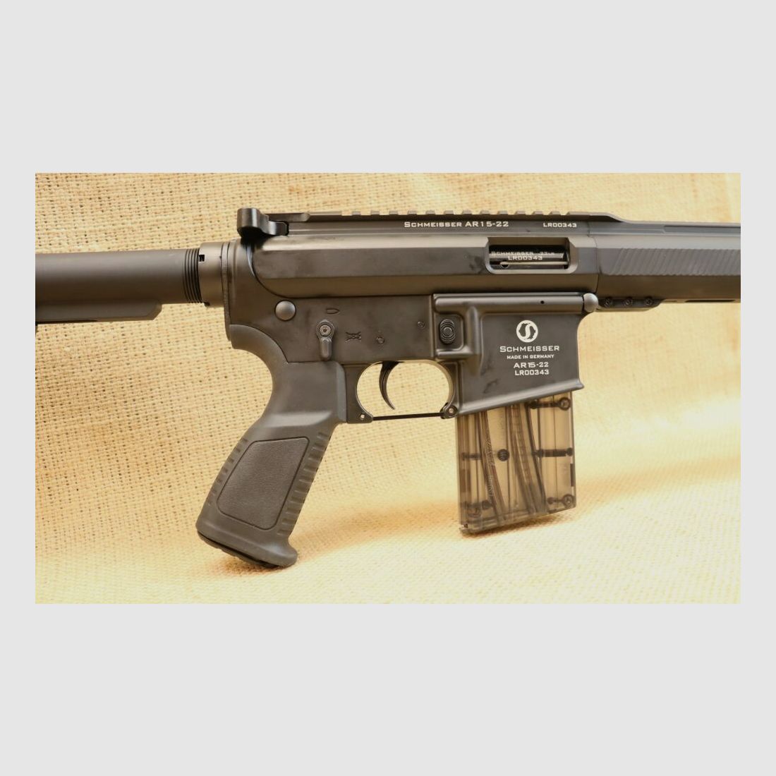 Fusil semi-automatique, Schmeisser AR15 Sport - y compris le chargeur de rechange .22lr