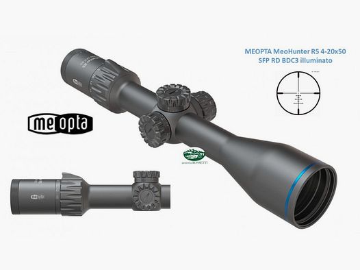 MEOPTA MeoHunter R5 4-20x50 SFP RD BDC3 verlicht
