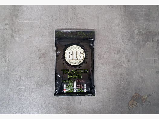 BLS Airsoft Bio Tracer BB`s 0.30g "Glow in the Dark" (3300 Stück) - Leuchtspur Grün