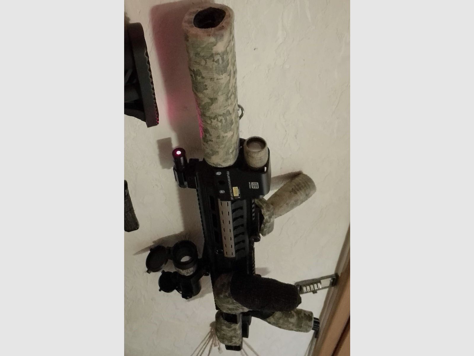 T4e HDR50 Tactical Sniper kit  Rot Grün Punkt Pfeffer Gummi geschosse RAM Paintball Markierer Cal .50 Set Lampe CO2 Kapseln Anschlagschaft carbine