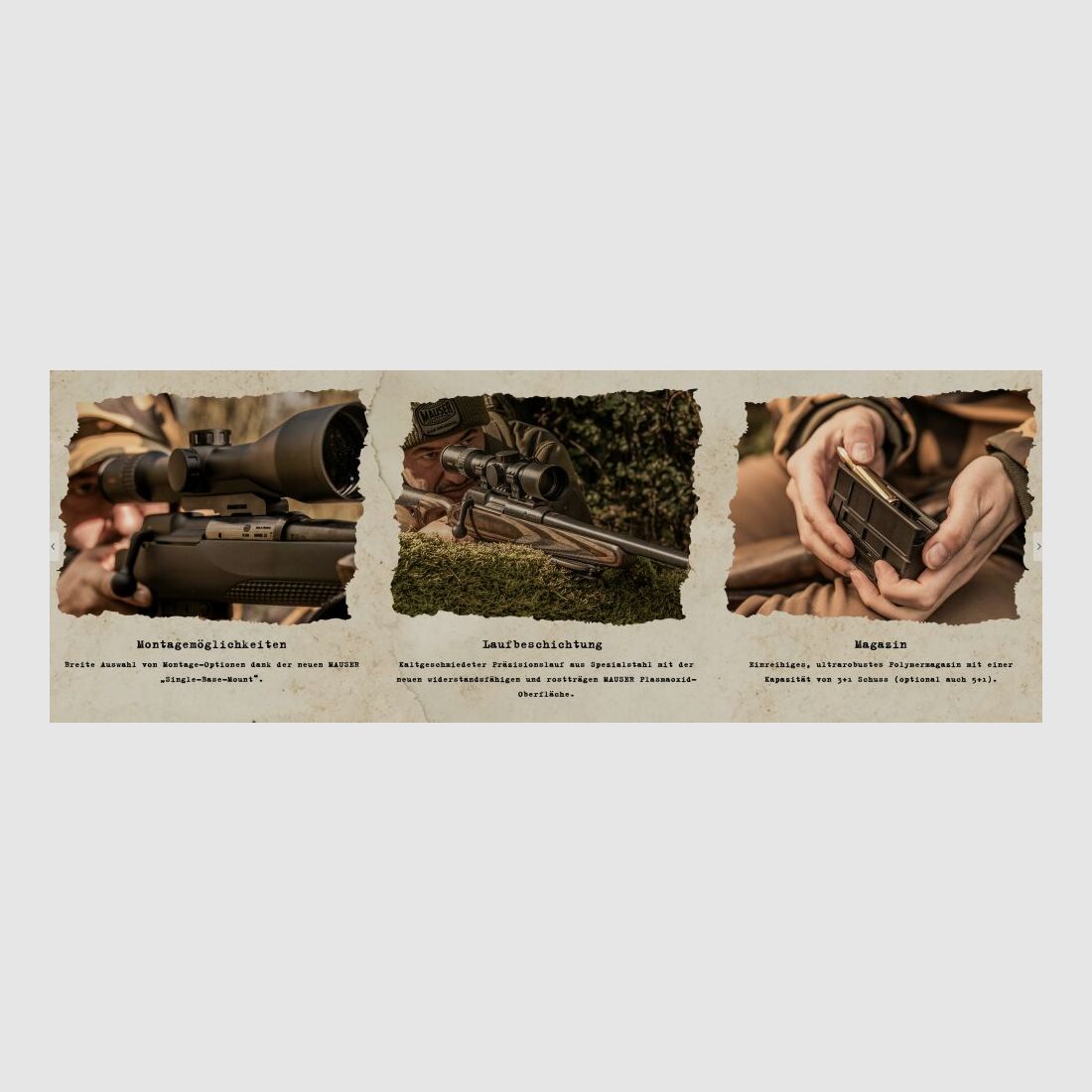 MAUSER M25 Extreme repeating rifle in .308Win barrel length 510mm M15x1 without sights .308Win