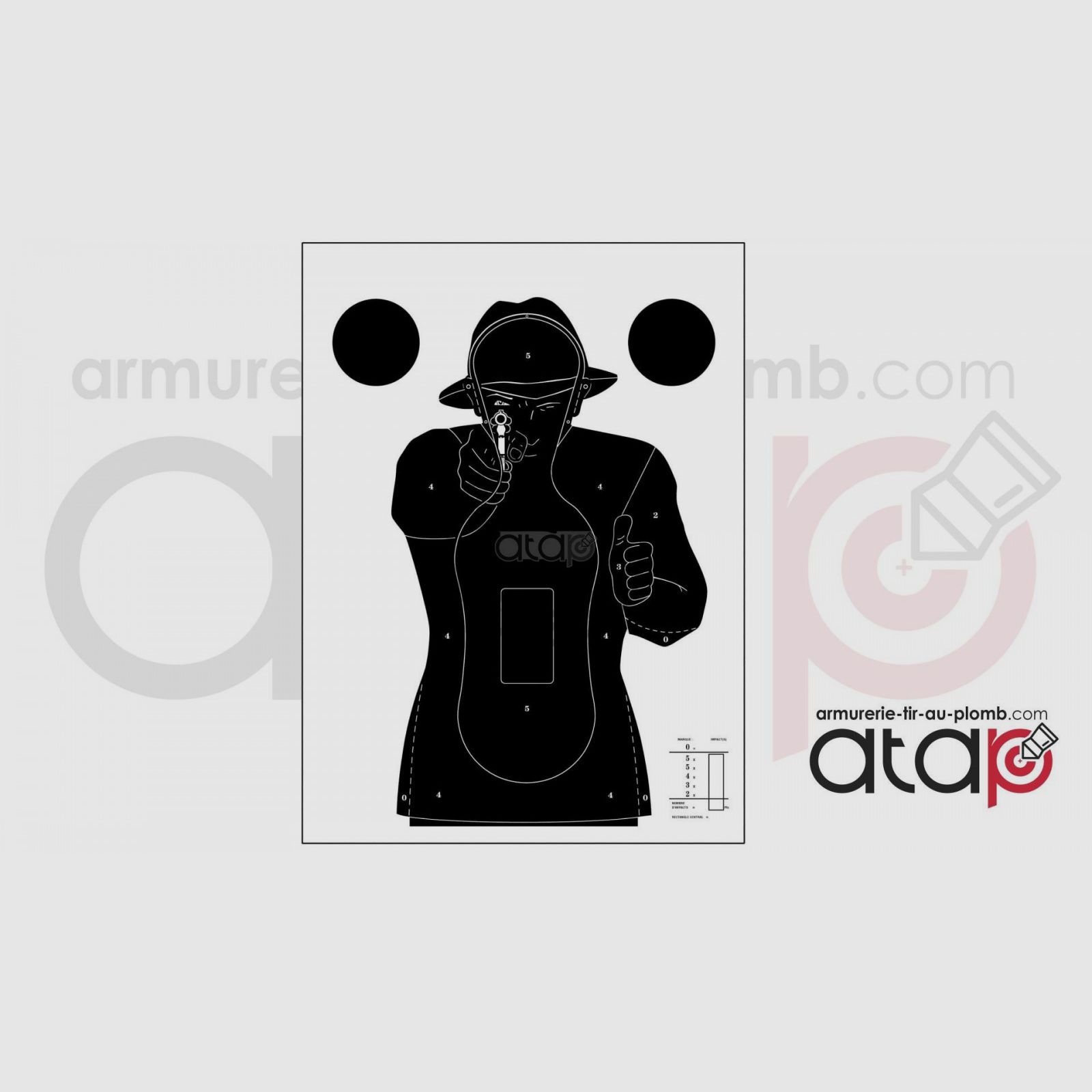 Zielscheibe Silhouette Mensch Polizei