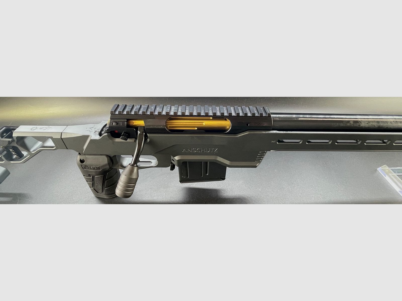 J.G. Anschütz 1782 D APR Grey 6.5 Creedmoor Gold "TIN" in the ACC Premier Chassis by MDT M18x1 660 LL
