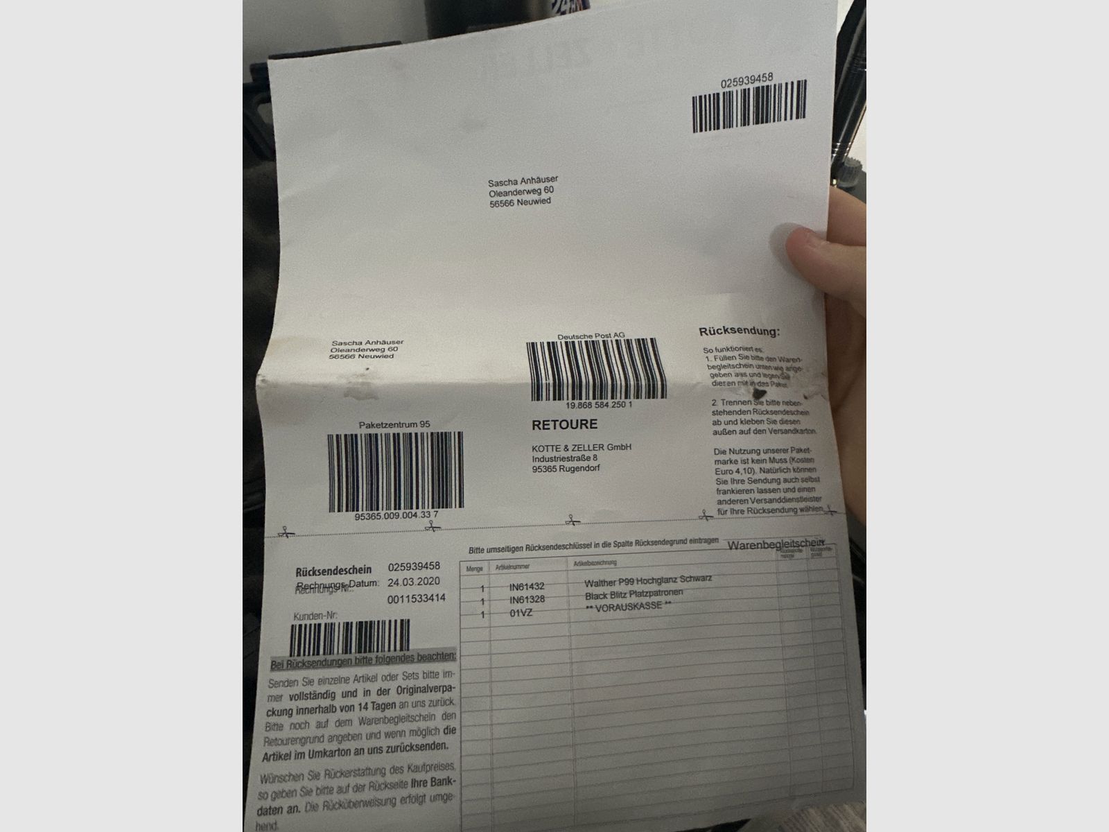 Walther P99 Spezial Edition Schreckschuss.