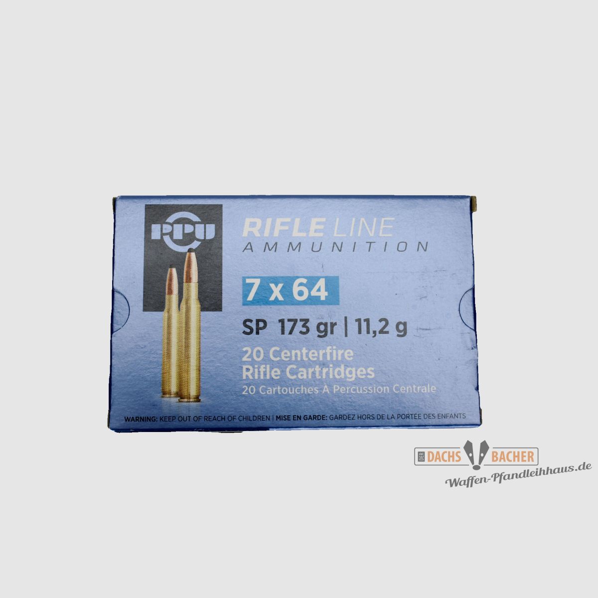 PPU Privi Partizan 7x64 11,2g/173gr SP Teilmantel 20 Schuß