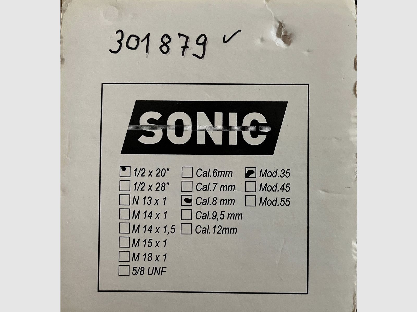 SONIC suppressor Cal. 8 mm – Thread 1/2” x 20 like new TOP, imagen 5 de 5