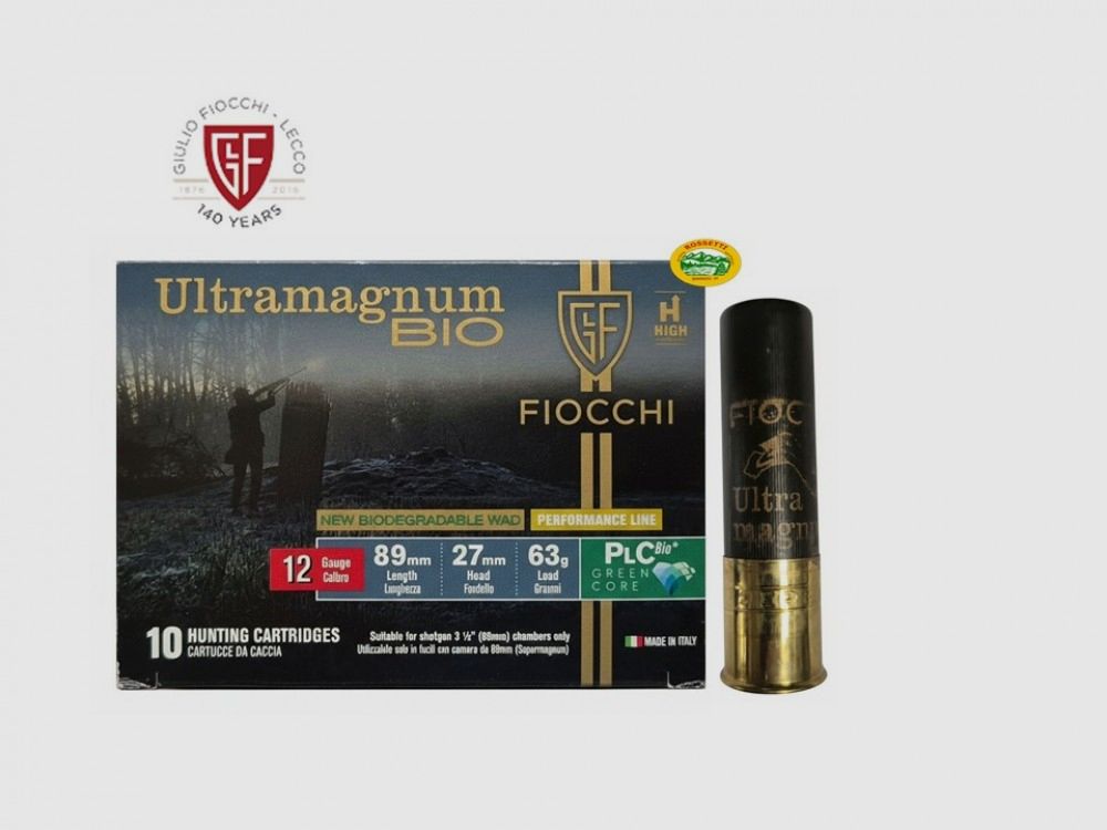 FIOCCHI Patronen Ultramagnum Bio Kal.12 gr.63 pb.2