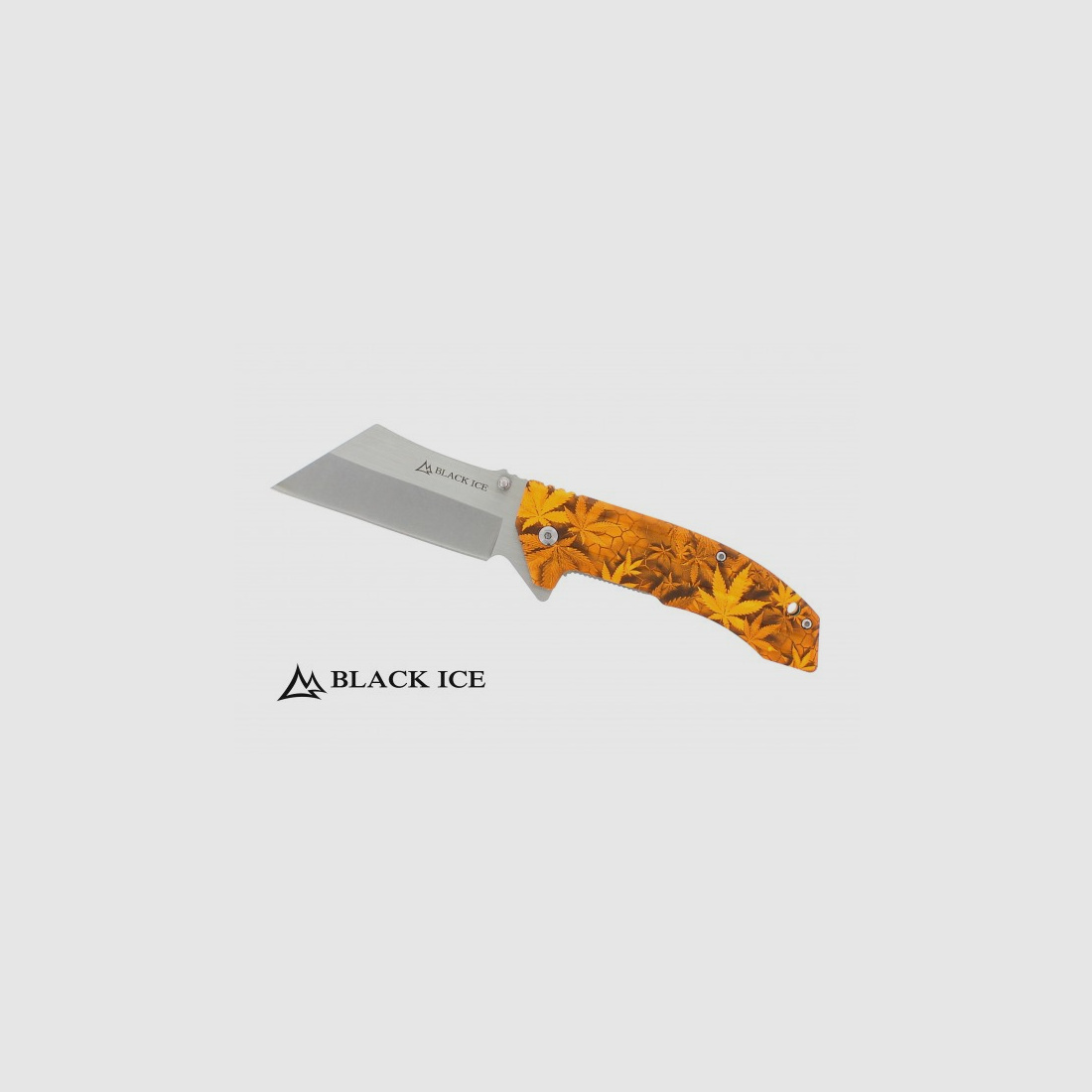 Black Ice THC Orange Pocket Knife