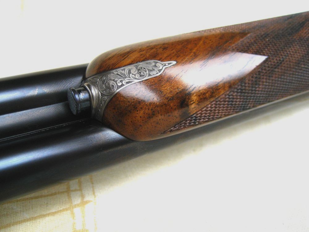 Ziegenhahn & Sohn, "Berst Gun" broń wystawowa, strzelba z bocznym zamkiem z wymiennym lufą