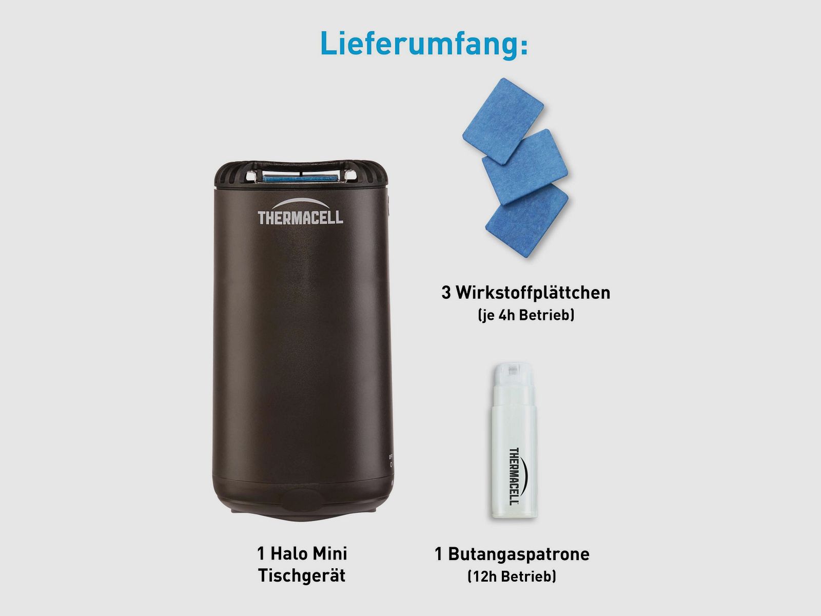 THERMACELL 920219 Mückenabwehrgerät Tischgerät HALO Mini Farbe Zitrus gelb