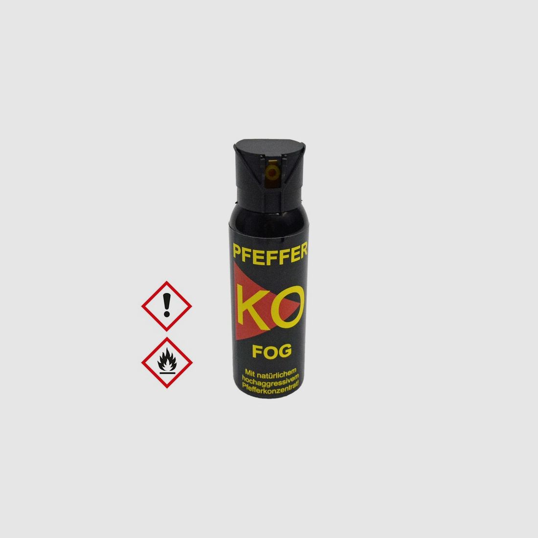 100ml Hochw. Pfefferspray K.O. FOG Sprühnebel – 11 % OC / 2,5 Mio. Scoville v. Ballistol - Abwehr