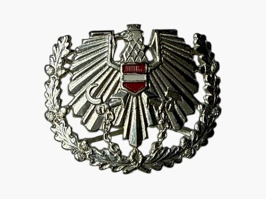 Forze Armate Austriache Forze Armate Austriache ÖBH Distintivo Barrett Aquila originale usato - Argento