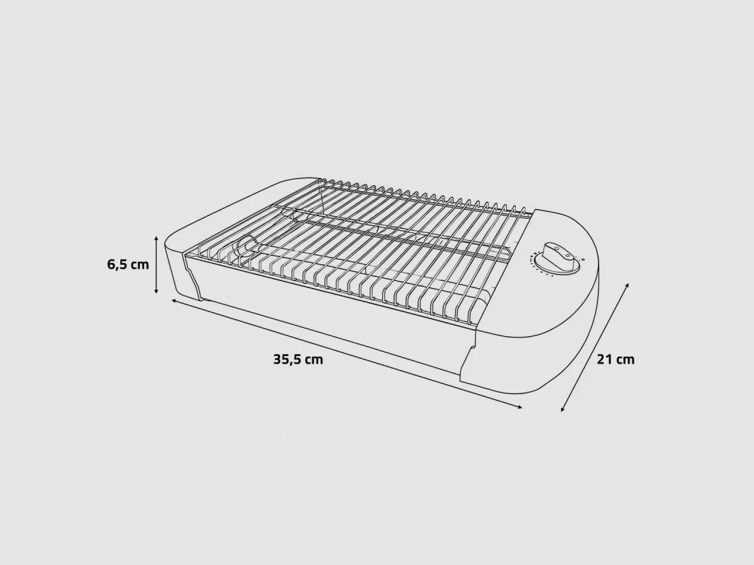 Horizontaler Toaster - Anti-Verbrühungs Grillplatte, Bild 3 von 7