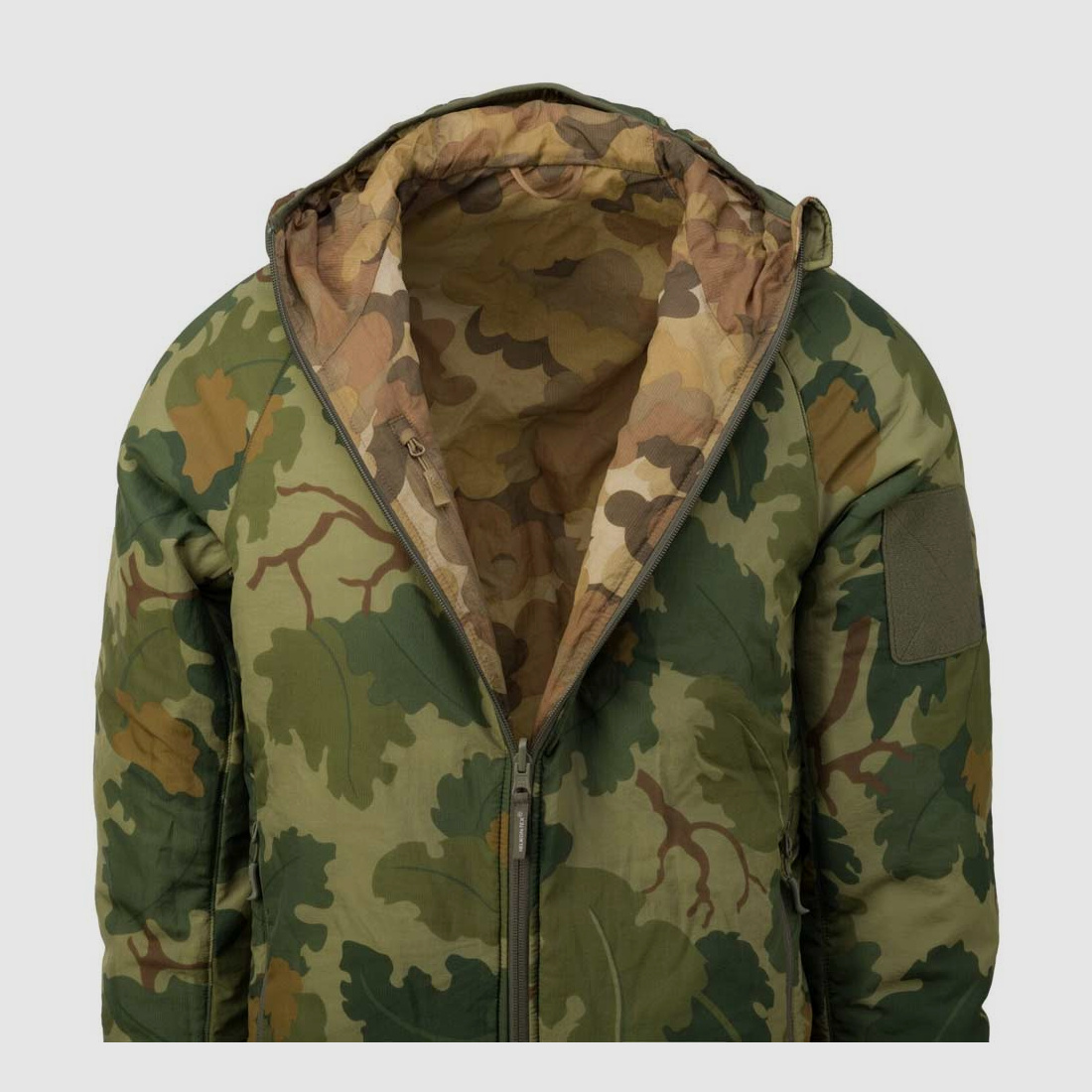 HELIKON TEX REVERSIBLE WOLFHOUND HOODIE Climashield® Apex™ US DESERT / US NIGHT CAMO