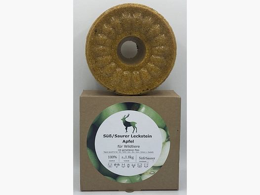 Bâton de loup sauvage, pierre à lécher, pomme douce/acide