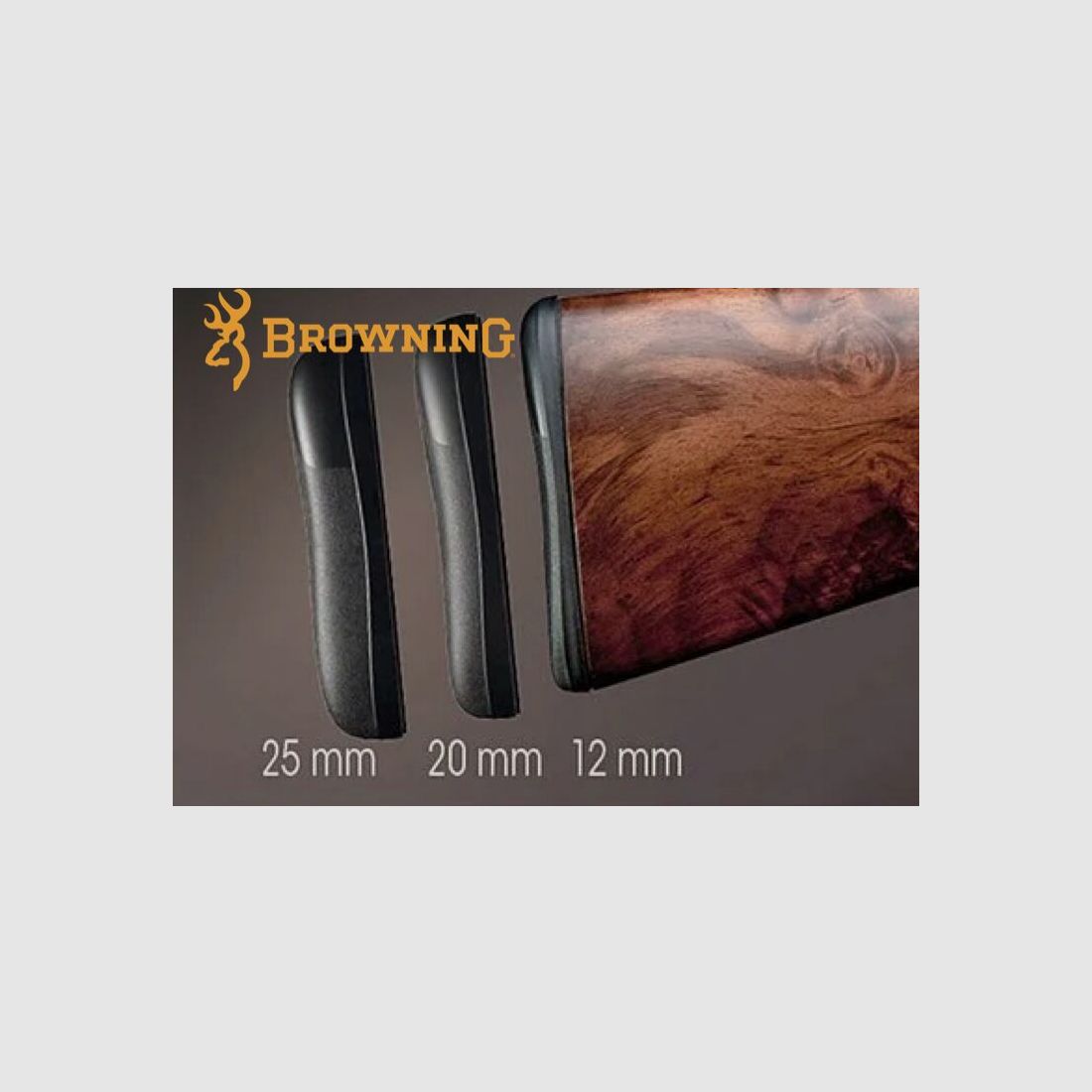 Browning rubber stock cap Browning for | B725 | B525 | MAXUS1&2 | A5 | BAR3