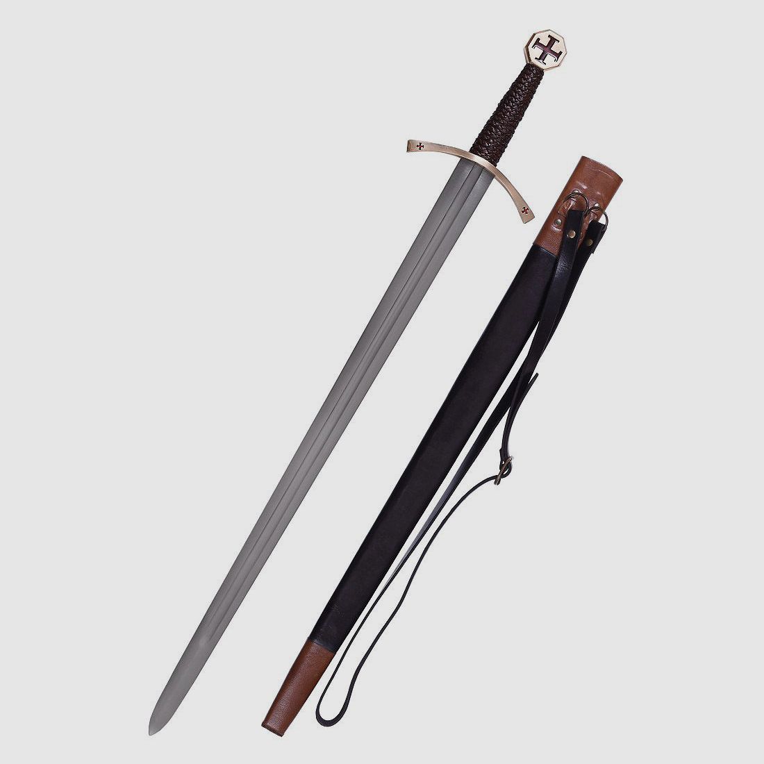 Templar sword with paw cross