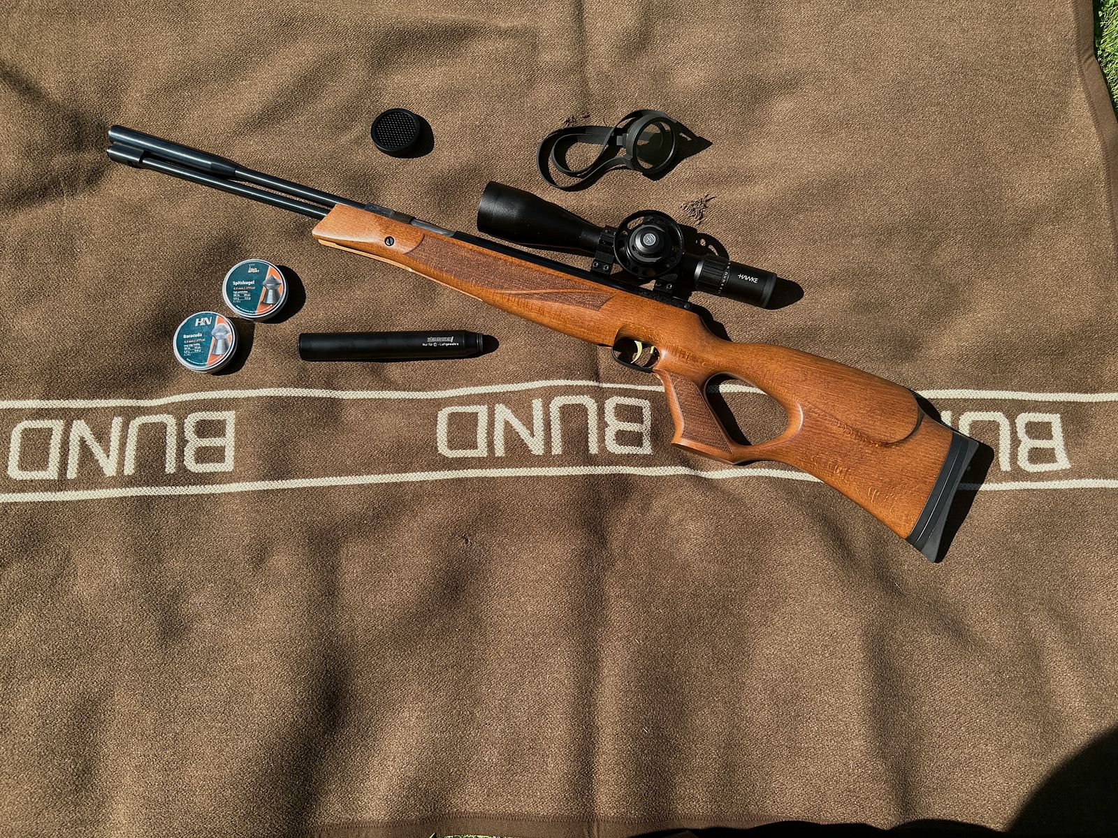 Luftgewehr Hochleistung Weihrauch  HW 97 K mit Zielfernrohr Hawke