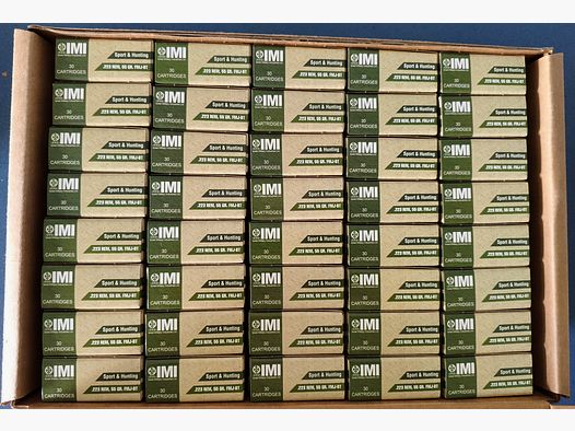 .223 Rem. IMI FMJ-BT 55gr. 1200 stk