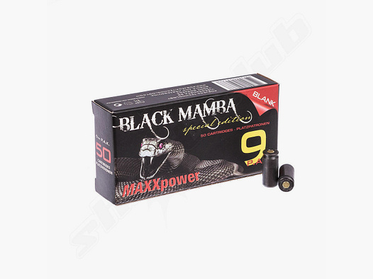 Divers MAXXpower Black Mamba Platzpatronen Kal. 9mm - 50