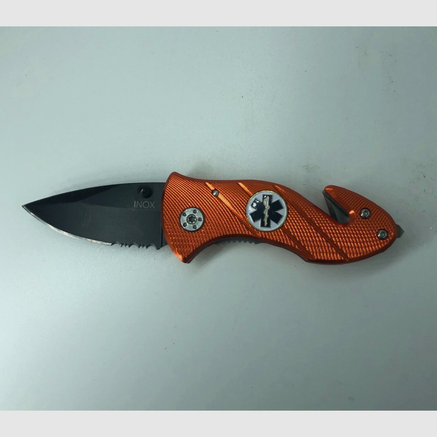 AUSONIA 026532 NOŻ KIESZONKOWY OSTRZE STAL NIERDZEWNA RĄCZKA ALUMINIOWA 15 CM