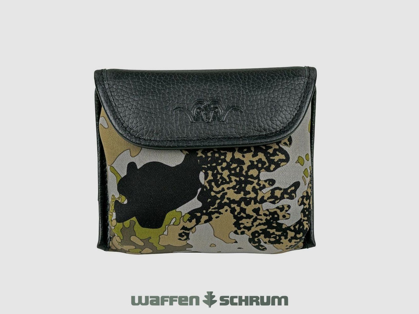 Blaser für 12 Kugelpatronen Patronenetui in HunTec CAMO / mit herausnehmbaren Halter / mit Gürtelschnalle