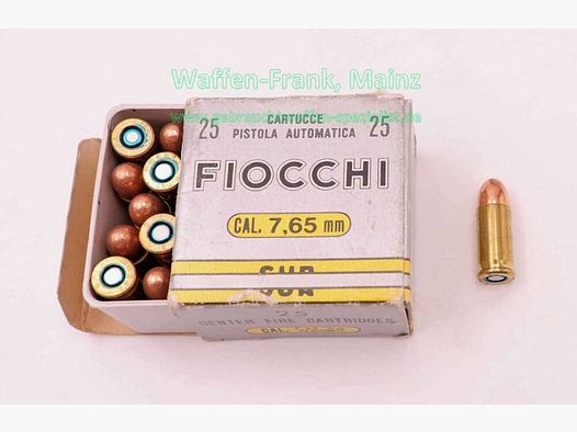 Fiocchi - Włoska amunicja pistoletowa 7,65 mm Browning/.32ACP
