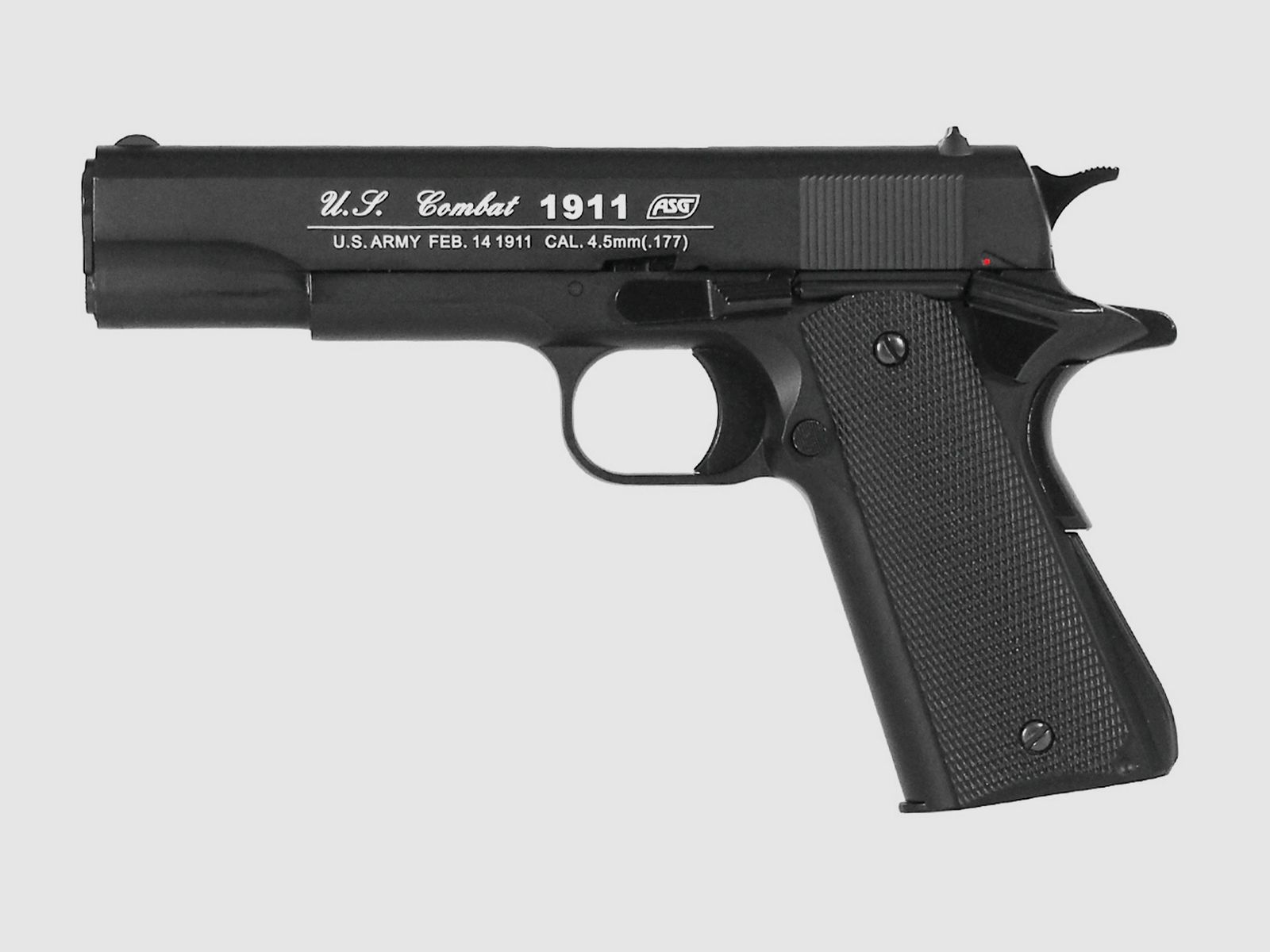 ASG 1911 US-C Schwarz 4,5mm BB - Druckluft Co2 BlowBack