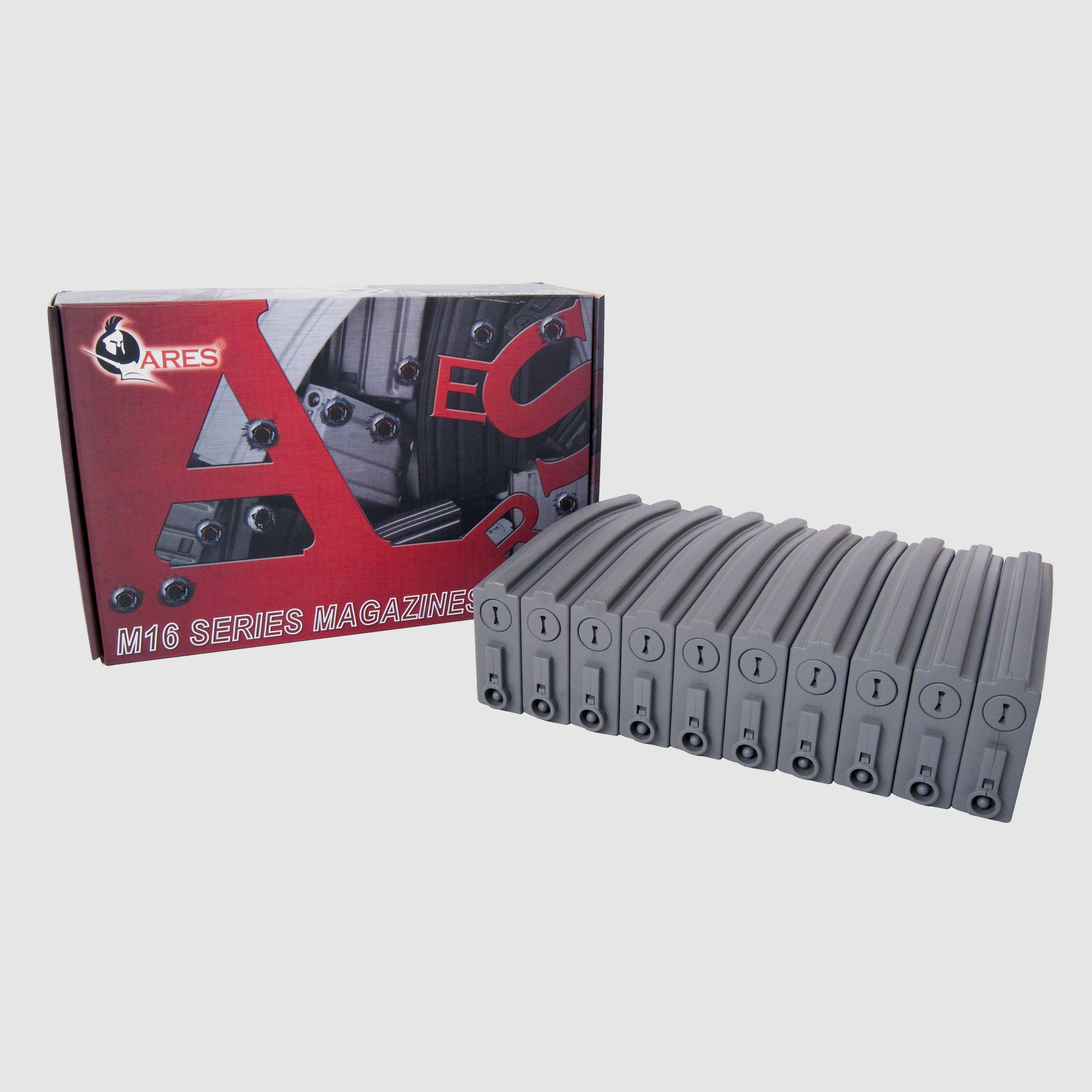 Ares Low Cap M4 Magazine 10 pcs 30 rounds 6mm - Airsoft AEG / S-AEG