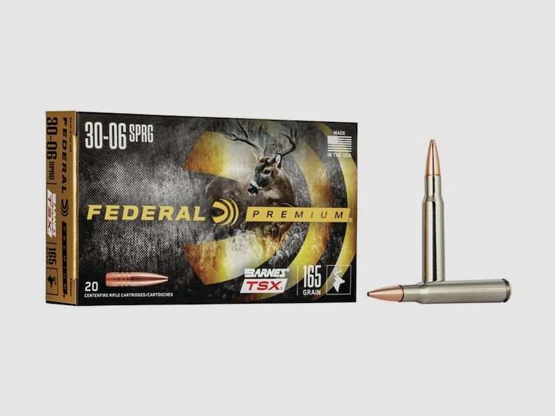Federal Premium Barnes TSX .30-06 Sprg. 165GR HP 20 cartuchos