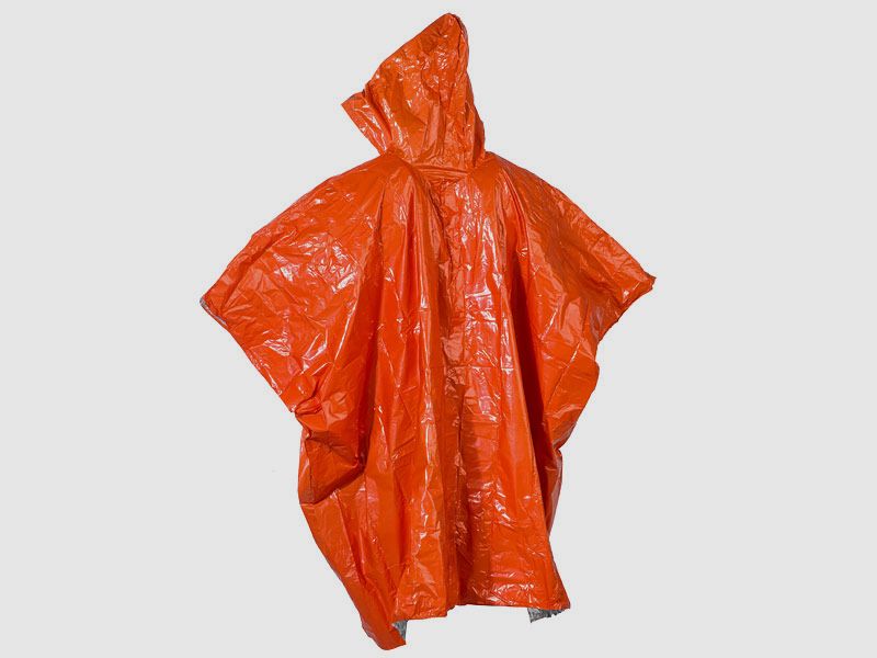 Emergency poncho for hunters