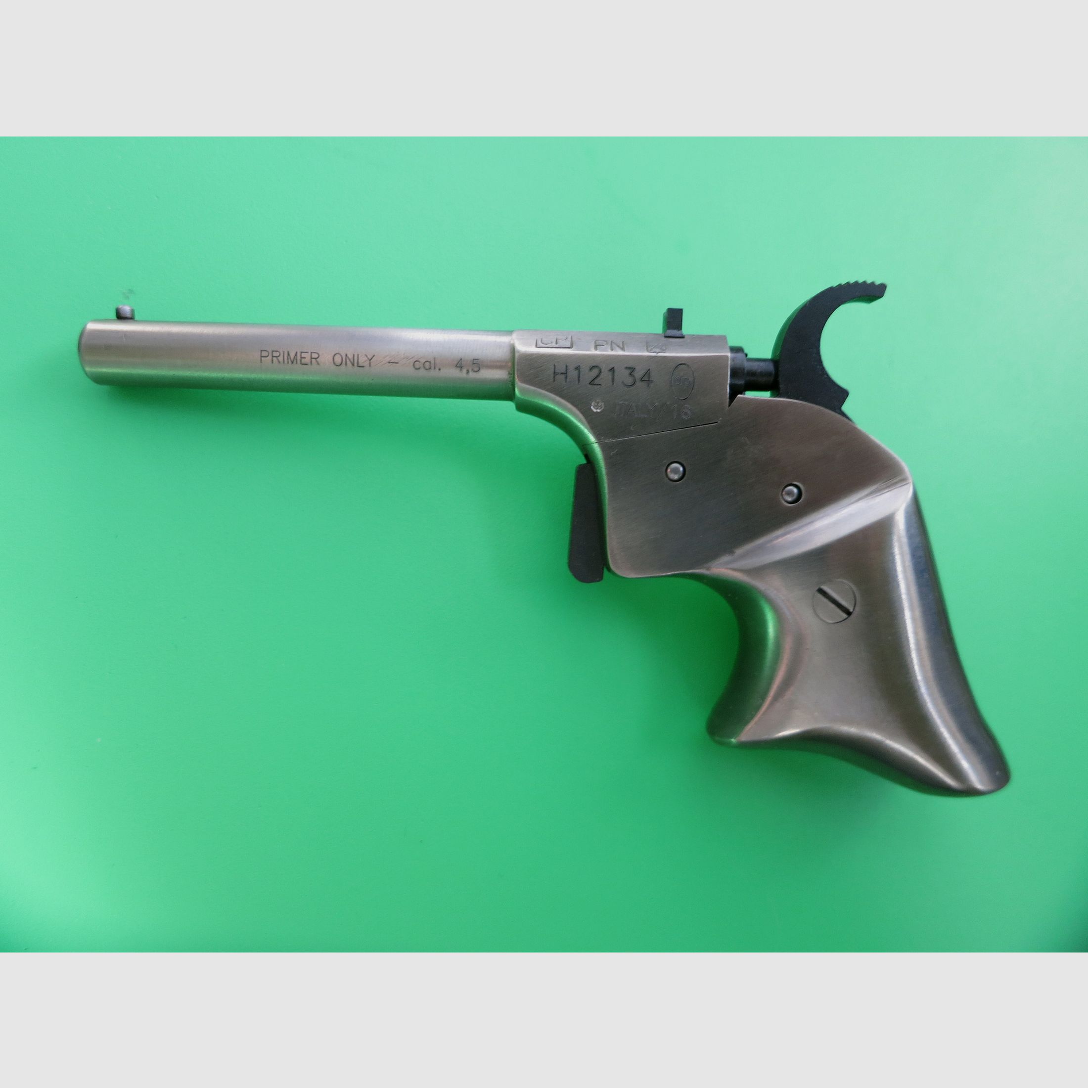 DP Davide Pedersoli Derringer Rider, Edelstahl, Kal. 4,5; .177, wie neu! Vorderlader Perkussion   #8