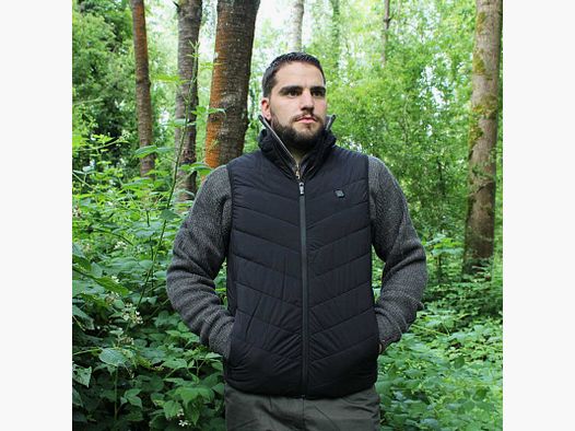 Heated vest 3 levels black M-3XL - Hunting & Outdoor
