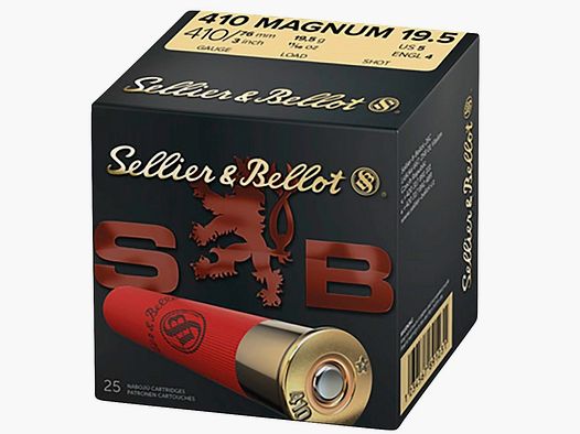 .410/76 Chasse Plastique Magnum 3,0mm 19,5g Sellier & Bellot