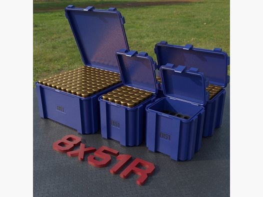 Filamelt Munitionsbox / Ammo Box 8x51R – Patronenbox ‘Klappdeckel’ – 20 / 25 / 50 / 100 Runden