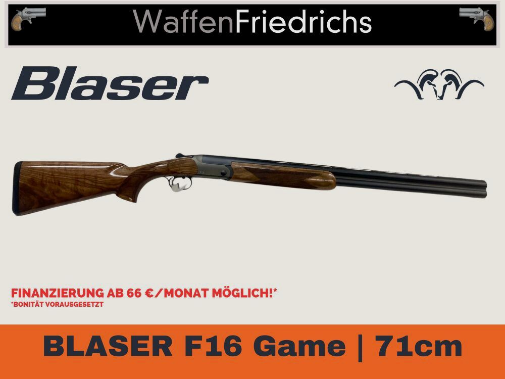 BLASER F16 Game | 71cm | Bockdoppelflinte BDF - Waffen Friedrichs