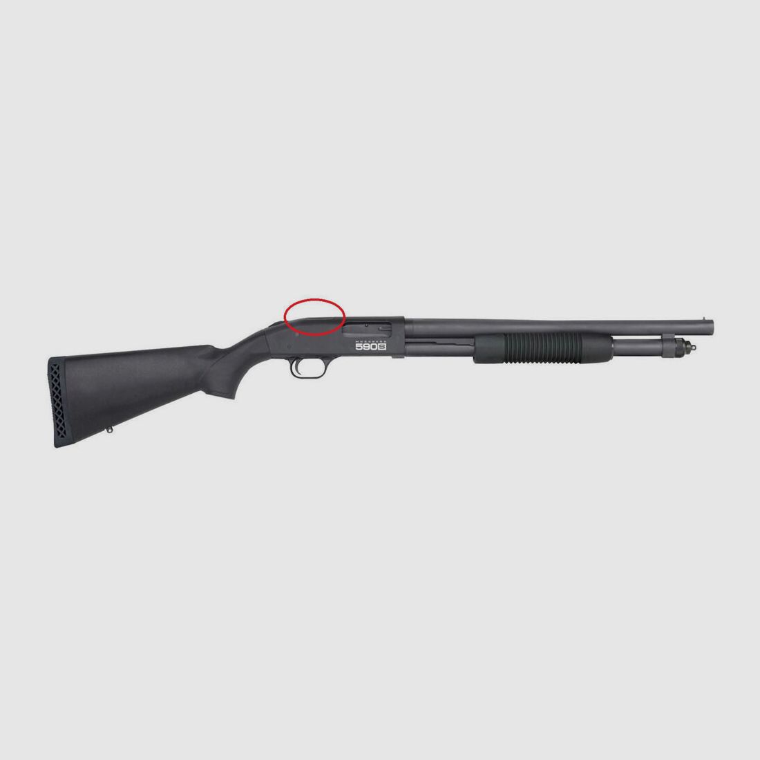 Mossberg 590S Optic-Ready 18,5" (5 cali) Czarny 12/76