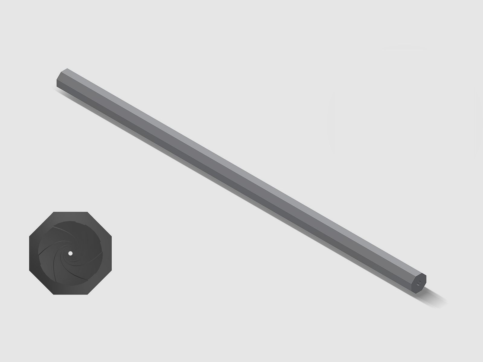 Lothar Walther Laufrohling 8,15x46R – achtkant – LW19 – 8,15x46R, Ø 0 mm, L 750 mm