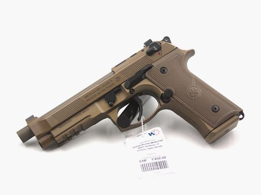 Pistole Beretta M9A4, FDE, 9×19, 18 Schuss, Optic Ready