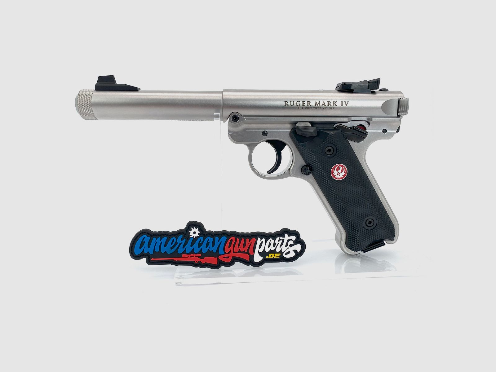 Ruger Mark IV Target - 5,5" Edelstahl, Gewindelauf