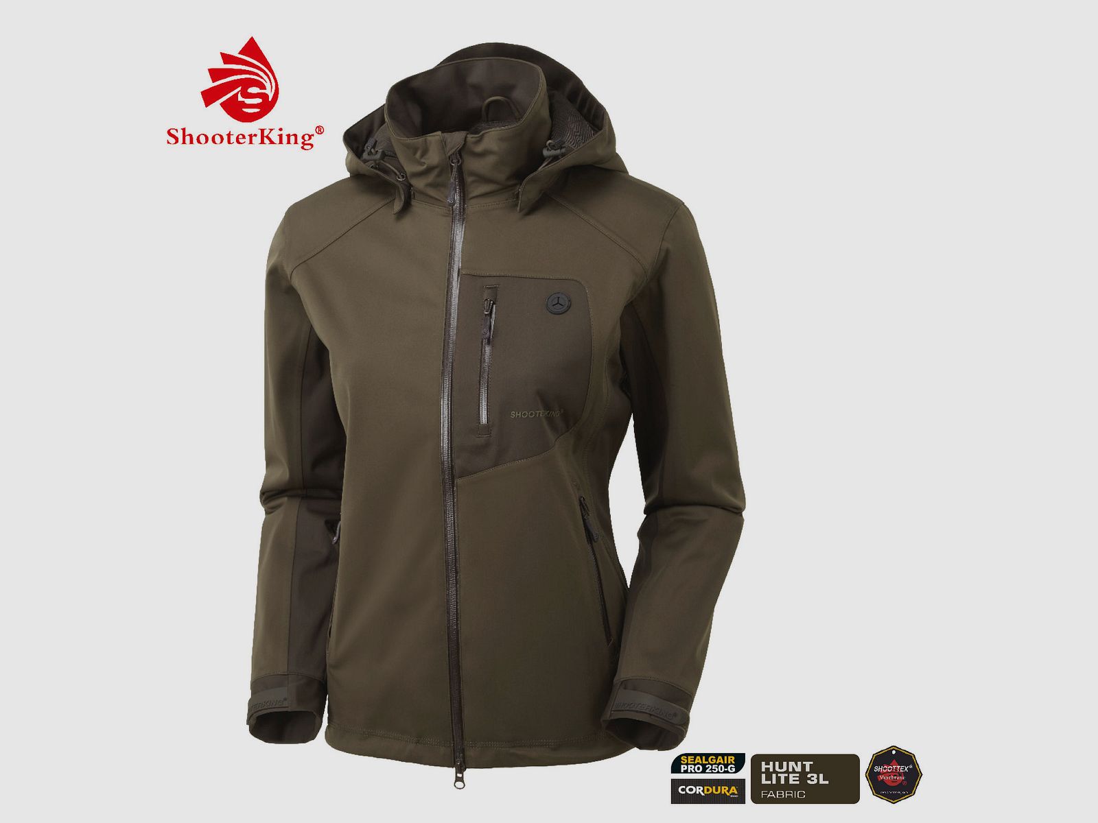 SHOOTERKING Huntflex Jacke Damen braun/oliv