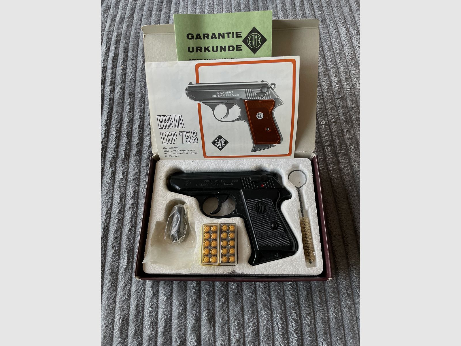 ERMA EGP 75S Kal.8mmK Originele verpakking Ideaal voor verzamelaars Topstaat