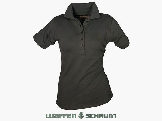 Hubertus Pique Shirt Women dark olive