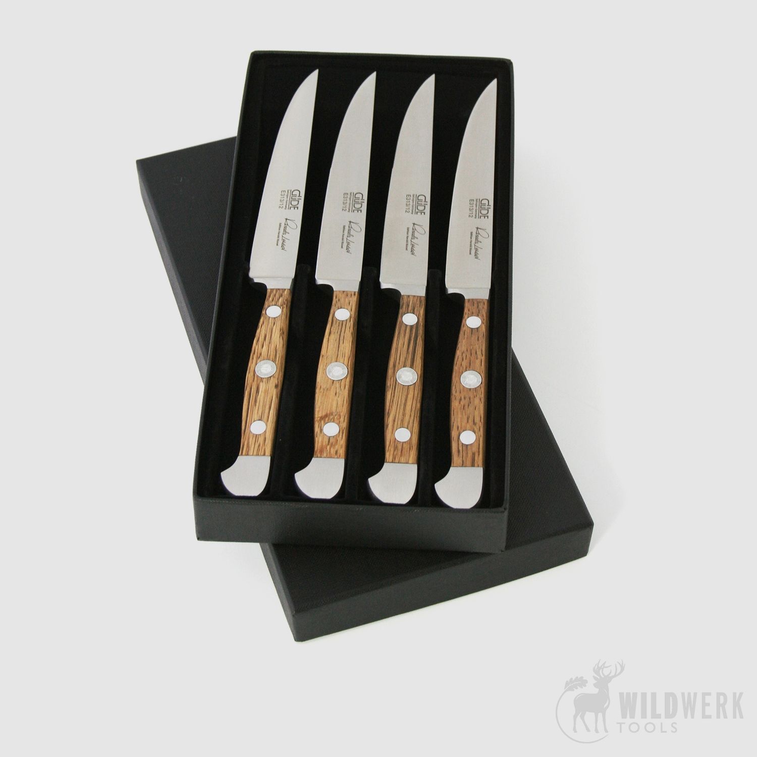 Güde Steak Knife Set Alpha Oak 4-piece