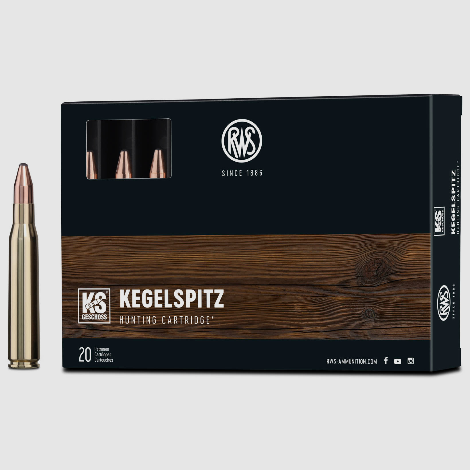 RWS 8x68S Kegelspitz 11,7g - 180gr
