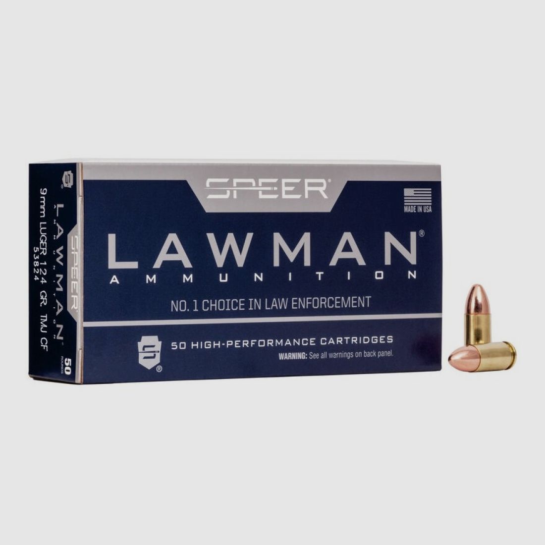 9mm Para Speer Lawman Clean-Fire 124gr TMJ VE50