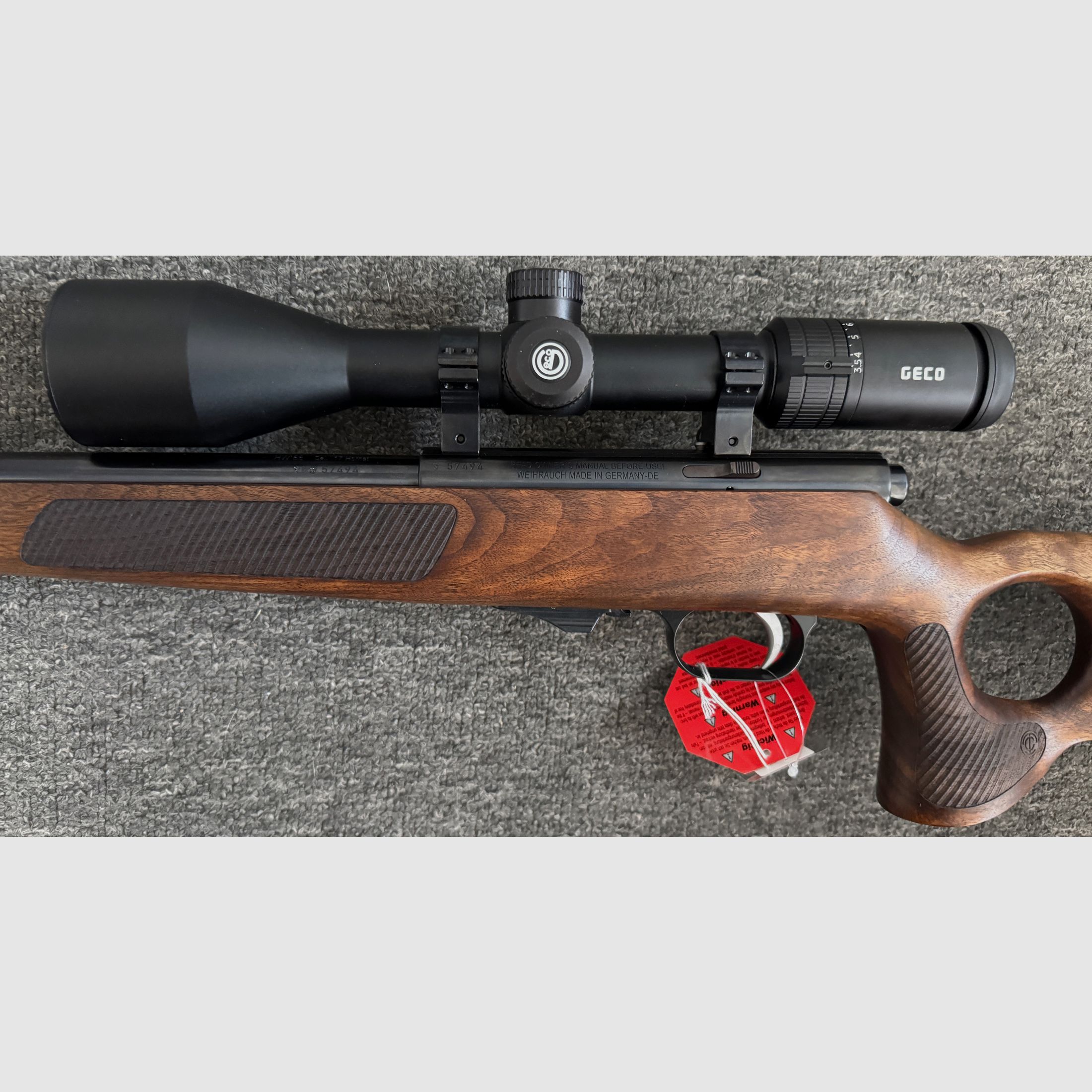 Weihrauch HW66 Production .17 Hornet con Geco 3,5-18x56 LP
