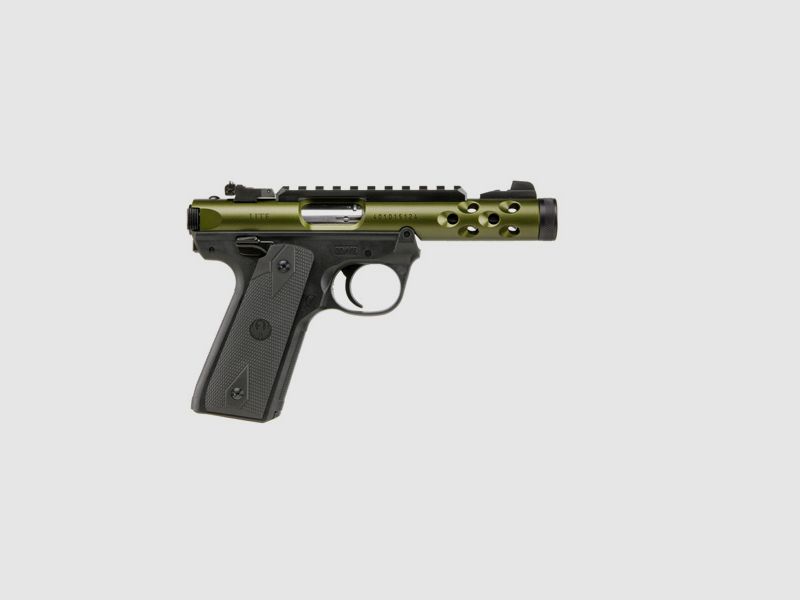 Ruger Mark IV 22/45 Lite .22 LR, 4.40" 1/2"x28, Picatinny, adjustable rear sight, OD Green